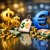 dollar signs and EU currency representing pricing