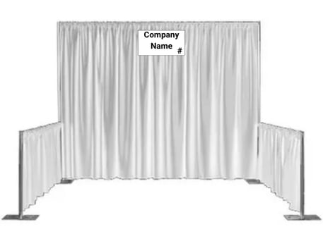 Booth Drape with Dividers