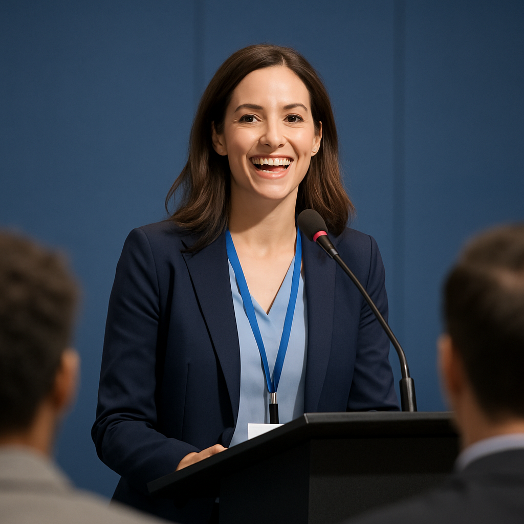 woman speaking at a conference-1